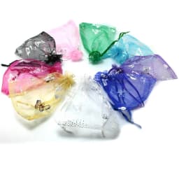 Jewelry Packaging & Display 10pcs/lot RANDOM MIXED Drawable Organza Bags Multisize Choose Gift Bags & Pouches, Packing Bags DIY