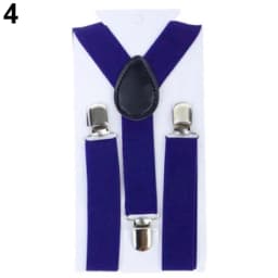 Solid Color Kids Suspenders Clip-on Straps Adjustable Elastic Y-Back Brace Children Boy Girl Braces Baby Wedding Tie Accessories