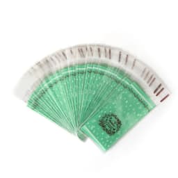 100pcs/lot Size 5*10+3cm Plastic Cookie Packaging Cupcake Wrapper Bags opp Self Adhesive gift bag For DIY candy Lipstick packag