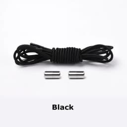 1Pair Elastic Shoelaces Round No Tie Shoe laces Sneakers Shoelace Kids Adult Rubber elastic Laces Lock One Size Fits All Shoes