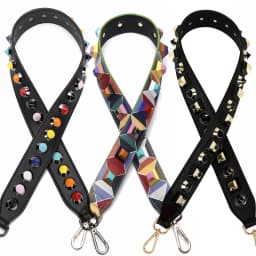 90cm Leather Shoulder Bag Strap With Rivet Customize Female Bag Handles Strap Removable Women DIY Handbag Accessories