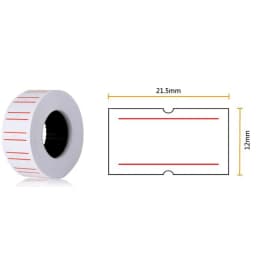 Retail 1 Roll 500PCS White Adhesive Price Tag Paper Price label Mark Sticker for MX-5500 Price Tag Gun lableller