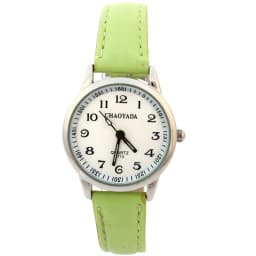 Chaoyada Child Watches Girl Leather Strap Learn Time Kids Watch Students Quartz Wristwatch Casual Fashion Children's Gifts