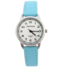 Chaoyada Child Watches Girl Leather Strap Learn Time Kids Watch Students Quartz Wristwatch Casual Fashion Children's Gifts