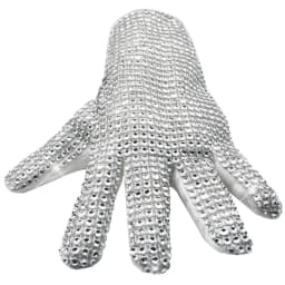 Handmade Classic Michael Jackson Unique Collection Silver Perform Glove Punk Adults