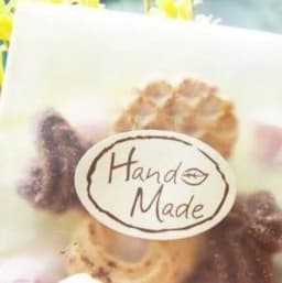 100pcs/lot Kawaii Leaf Hand Made Seal Sticker High Quality Handmade Gift Label Sticker