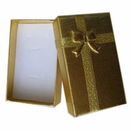32pcs Cardboard Jewelry Boxes 1.9''x3.1'' Silver Gift Boxes for Pendent Necklace Earrings Ring Box Packaging with White Sponge