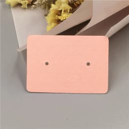 50pcs/lot 3.5x2.5cm Multi color Paper Cute Stud Earring Hang Tag Card Jewelry Display Packing Card Custom Logo Cost Extra