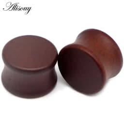 8-50mm Plugs and Tunnels Big Size Ear Tunnel Earrings Ear Stretcher Wood Expander Men Ear Piercing Body Piercing Tunnels Gauge