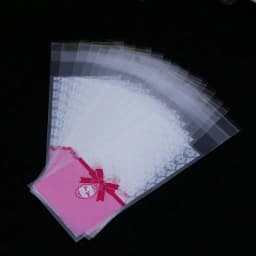 100pcs/lot Size 5*10+3cm Plastic Cookie Packaging Cupcake Wrapper Bags opp Self Adhesive gift bag For DIY candy Lipstick packag