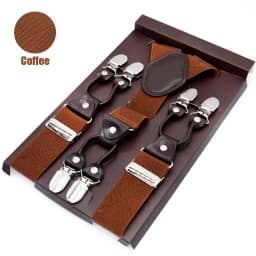 Man's Suspenders Casual Straps Y-Back Shape Men's Trousers Suspensorio Elastic Clips-On Ceinture Suspendue 3.5*120cm