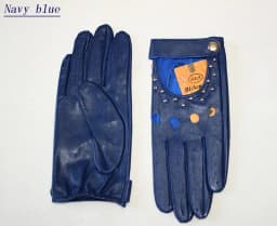 Women's Summer Leather Full Finger Gloves Unlined Thin Fashion Spring Autumn Motorcycle Riding Sheepskin Driving