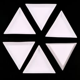 Good Quality 10 PCS/Lot DIY Storage Packing Box Plastic Acrylic Triangle Plate Nail Art Rhinestone Tray Tool Drilling Box