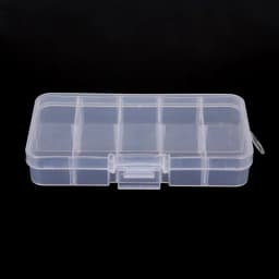 Cheap 10 cells Plastic lots Adjustable Jewelry Storage Box Case Craft Organizer Ring Earring Beads Pills Container for Display