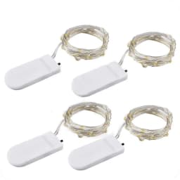 2M 3M 5M Copper Led Fairy String Lights CR2032 Button Battery Operated Party Wedding Decoration Christmas Flasher Fairy Lights