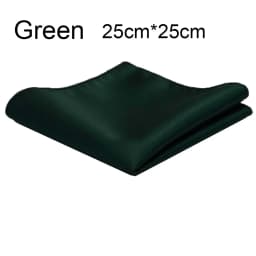 Ricnais Classic Silk Handkerchiefs Solid 25cm*25cm Hanky Red Gold Champagne Pocket Square For Man Wedding Business Party