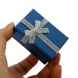4x6cm Jewelry Boxes Pealr Paper Gift Boxes for Jewellery Packaging Display Earring Necklace Pendant Ring Box with White Sponge