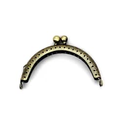 20 Pcs/Lot 8.5 CM Size Double Bead Semicircular Metal Purse Frame Kiss Clasp Clutch DIY Bag Accessory