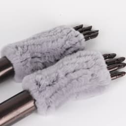 New Women 100% Real Genuine Knitted Rex Rabbit Fur Mittens Winter Warm Lady Real Fur Fingerless Gloves Handmade Knit Fur Mitten