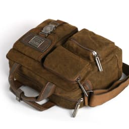 Ruil Multifunction Men Retro Classic Briefcase Briefcase Canvas Vintage Wear Resistant Bags Leisure Toolkit Package