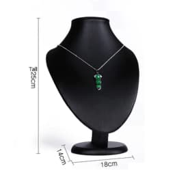 Jewelry Retail Store Black PU Ring Earring Stand Holder Bust Bangle Organzier Set Jewelry Pendant Necklace Chain Chokers Display