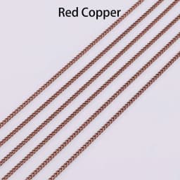 5M 1.3-2.5mm Gold Rhodium Copper Bulk Fine Necklace Chain For DIY Jewelry Making Supplies chains Findings Accessories Wholesale