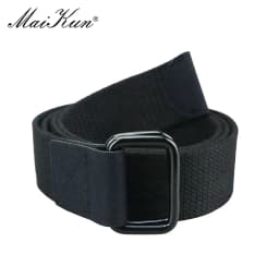 Maikun Men Double Ring Buckle Belt Tactical Canvas Men Belt Casual Harajuku Male Belt For Jeans