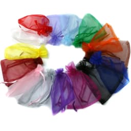 Jewelry Packaging & Display 10pcs/lot RANDOM MIXED Drawable Organza Bags Multisize Choose Gift Bags & Pouches, Packing Bags DIY