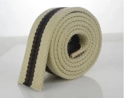 SupSindy Men 3.8cm Width Canvas Belt Without Buckle Thicken Weave Strap 20 Colors Pure Color Stripe Belts for Women 110cm-160cm