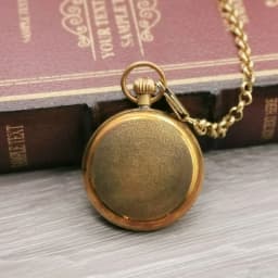 Antique London 1856's 5 Hand Small Dial Mechanical Pocket Watch Roman Number Open Face Fob Watch Gift Clock