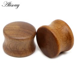 8-50mm Plugs and Tunnels Big Size Ear Tunnel Earrings Ear Stretcher Wood Expander Men Ear Piercing Body Piercing Tunnels Gauge