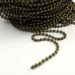 1Meter Bohemia Antique Bronze Silver Color Chain For Bracelet Handmade Jewelry Chains Necklace Chain Necklaces Women Vintage DIY