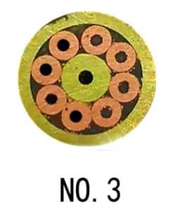 5mm Mosaic Pin Rivets for Knife Handle Screw Brass Mosaics Rivets Nail Steel Tube More Design Exquisite Style Length 9cm
