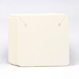 5*5cm 50pcs Square Blank Craft Paper Holder For Jewelry Necklace Earrings Cards Label Tags Handmade DIY Accessories Wholesale