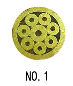 5mm Mosaic Pin Rivets for Knife Handle Screw Brass Mosaics Rivets Nail Steel Tube More Design Exquisite Style Length 9cm