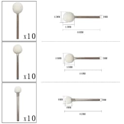 Wool Felt Buffing Wheels Mounted Mandrel Polishing Wheel Buff Set Jewelry Watch Polish Dremel Accessories Power Rotary Drill Too
