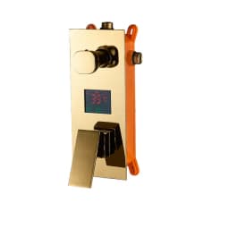 Wall Mounted Brass Shower Control Mixer Valve Digital Temperature Display 2-3 Ways Pre-box Intelligent Bath Shower Mixers