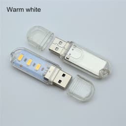 Portable USB LED Night Light 3LEDs Keychain 5V Desk Reading Lamp Camping Book USB Gadget for Notebook Computer PC Power Bank