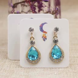 100pcs DIY Blank Stud/Drop Earring Packing Card White/Kraft/Black Cardboard Small Cute Earring Products Package Card 5*5cm