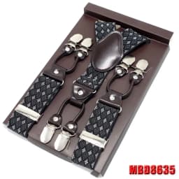 Man's Suspenders Casual Straps Y-Back Shape Men's Trousers Suspensorio Elastic Clips-On Ceinture Suspendue 3.5*120cm