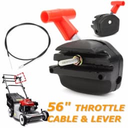 Universal 56inch Lawn Mower Throttle Cable Switch Lever Control Handle Kit For Lawnmower