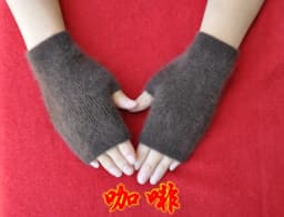 Fine Sheep Mink Cashmere Mitt Exposed Finger Women's Gloves Winter Autumn Knitted for Women Fingerless Gloves Wrist Mittens