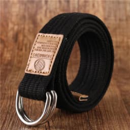 New Unisex Canvas Belt Double Ring Buckle Military Belt Army Belts Men Women's Casual Business Cowboy Pants Belt