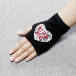 Lovely Cartoon Animals Pattern Skull Winter Rivet Gloves Women Warm Knitted Diamonds Sequins Cool Fingerless Dancing Gloves G101