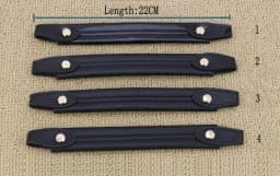 bag Handle Bags accessories lady short bag handle belt PU material 22cm and 35cm black and beige