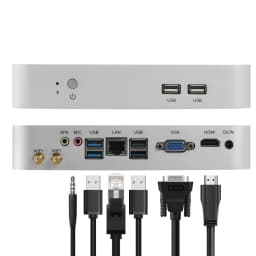 Intel Core I5-4200U 1037U Mini PC DDR3 SSD with 6xUSB 1xHDMI 1xVGA Support WiFi PCIE Linux Pfsense Office Computer Win10 Ready