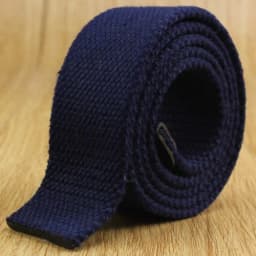 SupSindy Men 3.8cm Width Canvas Belt Without Buckle Thicken Weave Strap 20 Colors Pure Color Stripe Belts for Women 110cm-160cm