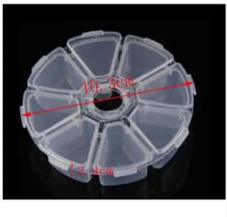 LINSOIR 15 Cells Compartment Plastic Jewelry Storage Organizer Box Case Adjustable Tools Beads Container Jewelry Making F2414