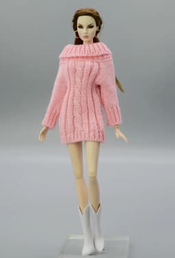 For Outfit Pullip Doll Accessories Princess Casual Suit Top Coat For 30 Cm Doll Clothes Sweater White Black Yellow 1/6