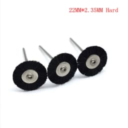 10pcs Jewelry Cleaning Tool Kit 2.35MM Shank Soft Bristle Wheel Brass Cup Brush For Grinder Rotary Tool